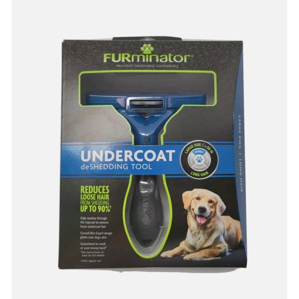 FURminator Long Hair deShedding Tool for Large Dogs New #9268
